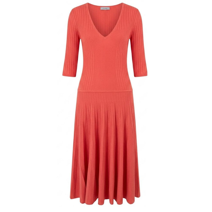 Malo Red Cotton Women Dress