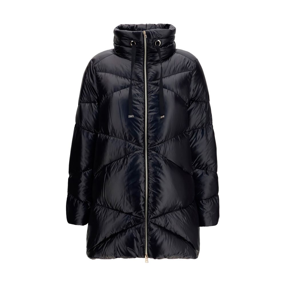 Herno Black Polyamide Full-Length Jacket – SEYMAYKA