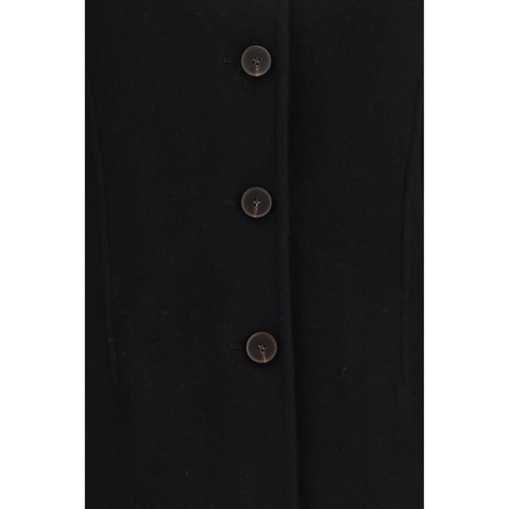 Rohe Black Wool Oves Aries Full-Length Jacket