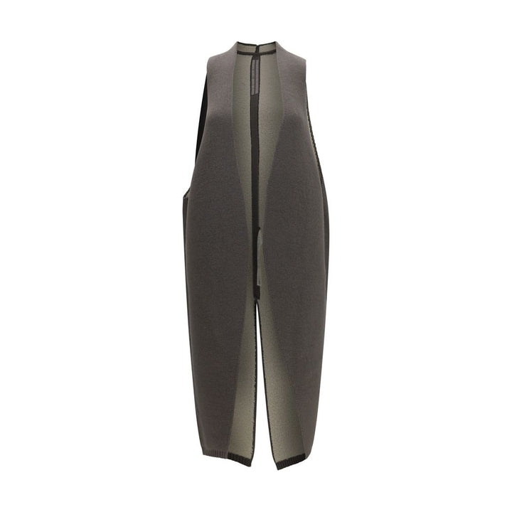 Rick Owens Gray Wool Oves Aries Sleeveless Jacket