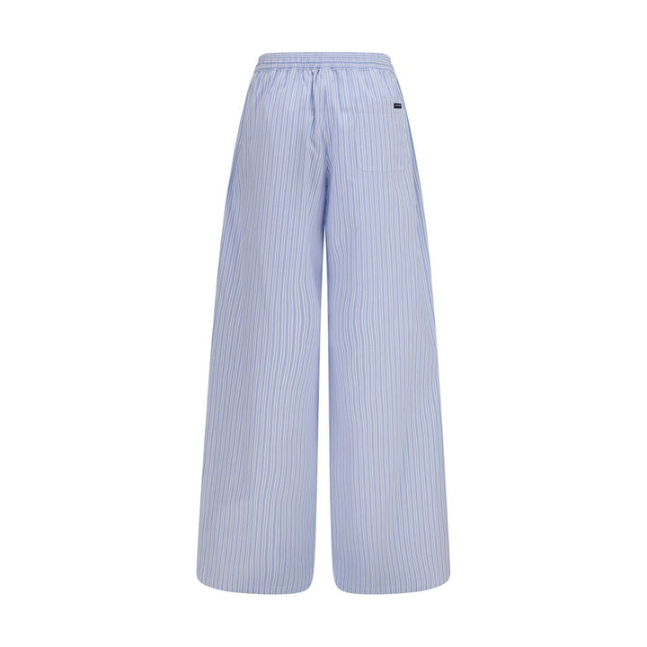 Dolce & Gabbana Blue Cotton Casual Pants