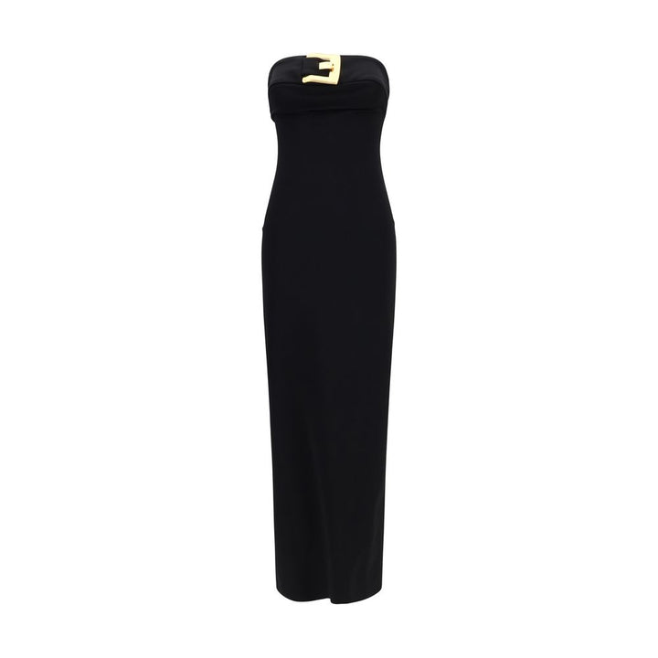 Balmain Black Viscose Cocktail Dress