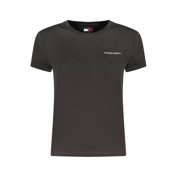 Tommy Hilfiger Black Cotton Womens T-Shirt