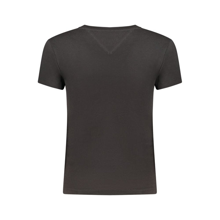 Tommy Hilfiger Black Cotton Womens T-Shirt