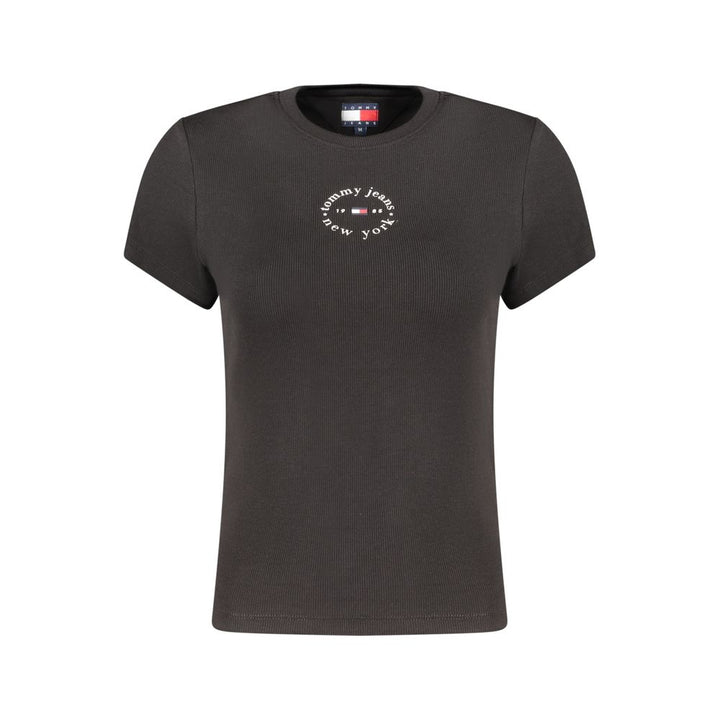 Tommy Hilfiger Black Cotton Women's T-Shirt