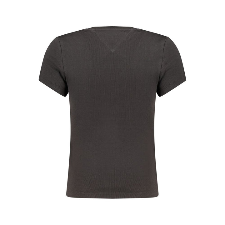 Tommy Hilfiger Black Cotton Women's T-Shirt