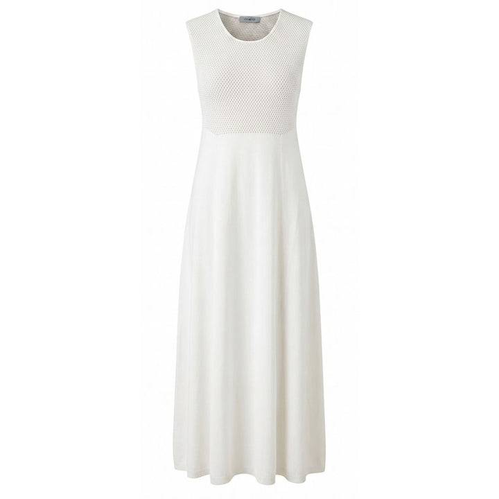 Malo White Silk Women Dress