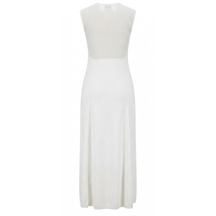 Malo White Silk Women Dress