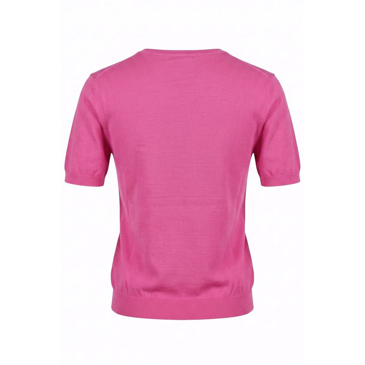 Malo Pink Cotton Women Sweater
