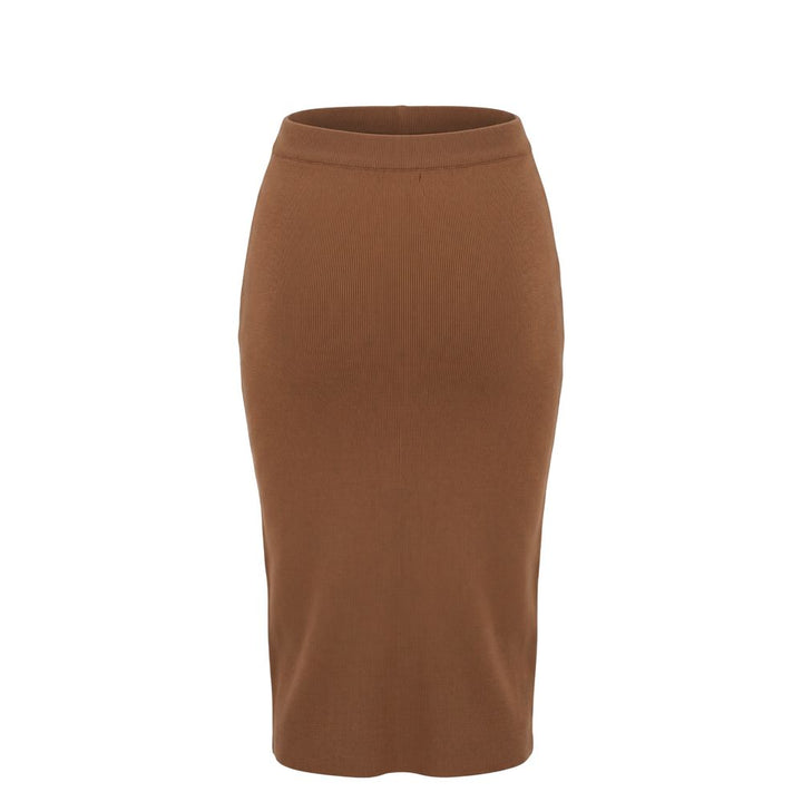 Malo Beige Cotton Women's Skirt