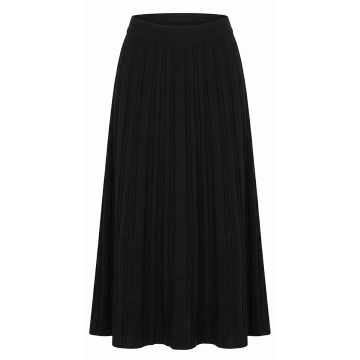 Malo Black Cotton Women Skirt