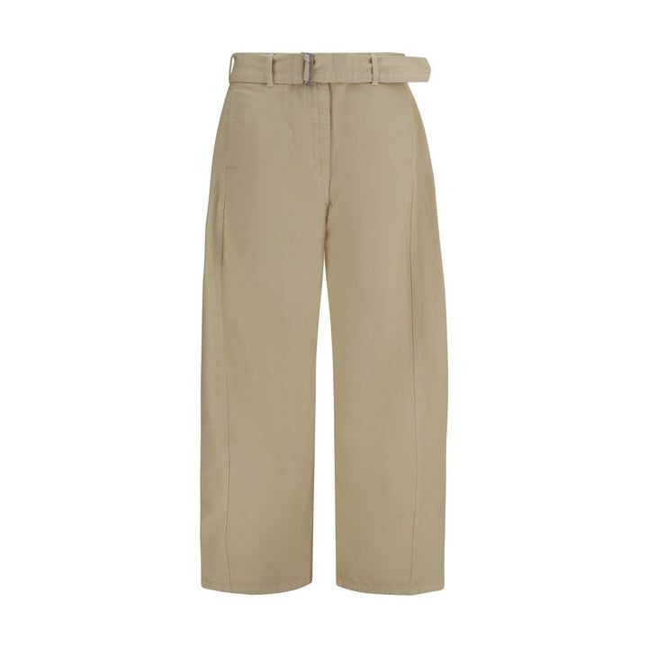 Magda Butrym Beige Cotton Casual Pants