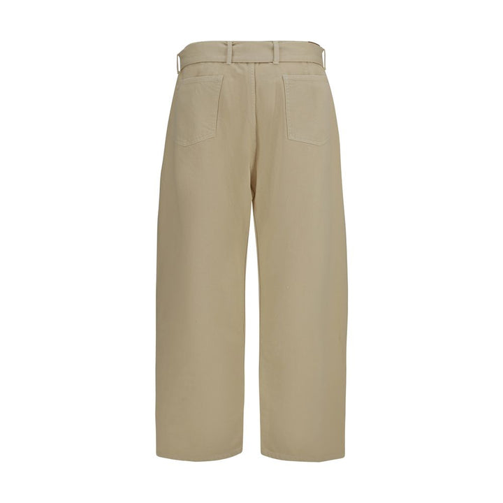 Magda Butrym Beige Cotton Casual Pants