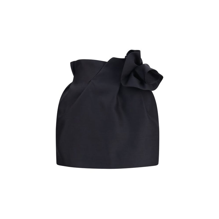 Magda Butrym Black Wool Oves Aries Mini Skirt