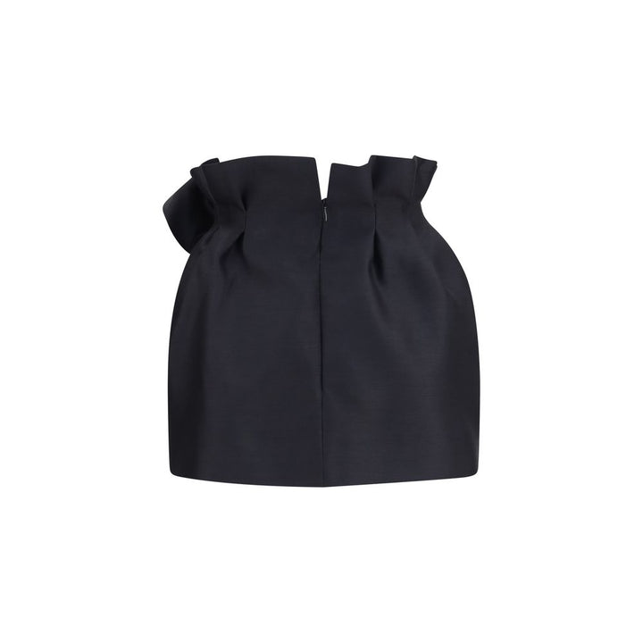 Magda Butrym Black Wool Oves Aries Mini Skirt