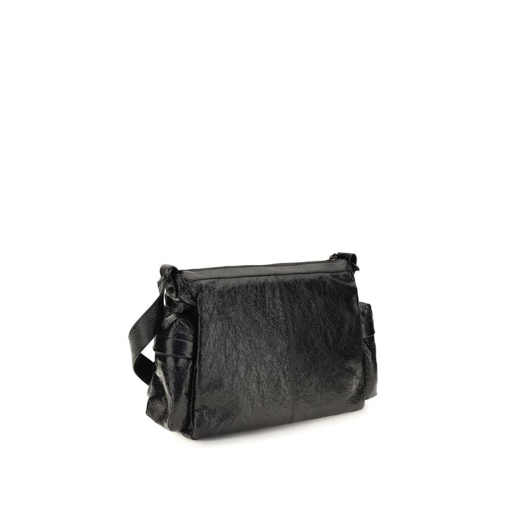 Balenciaga Black Lamb Ovis Aries Aries Shoulder Bag