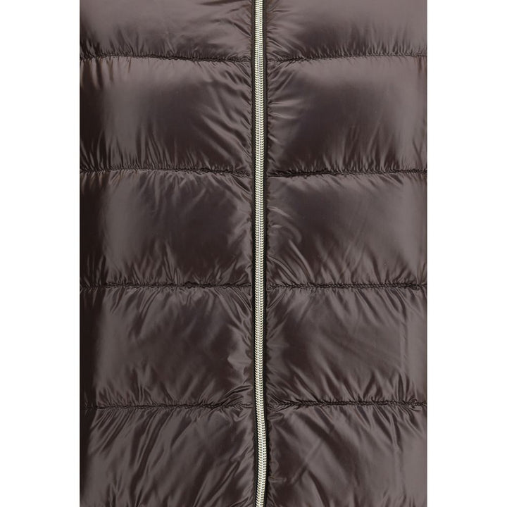 Herno Brown Polyester Full-Length Jacket