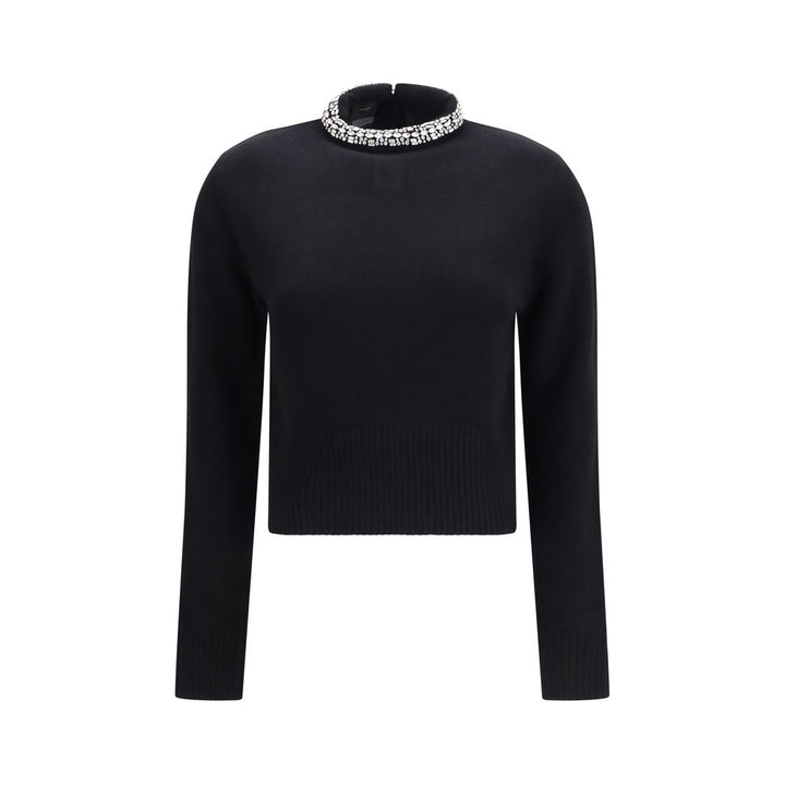 PINKO Black Wool Oves Aries Sweatshirt