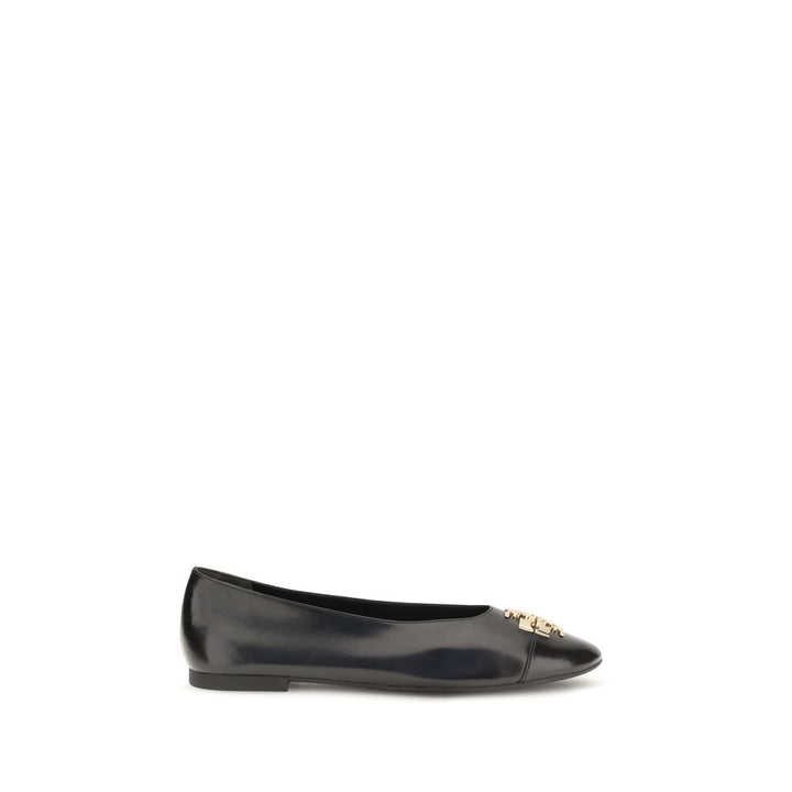 Tory Burch Black Goatskin Ballet Flats