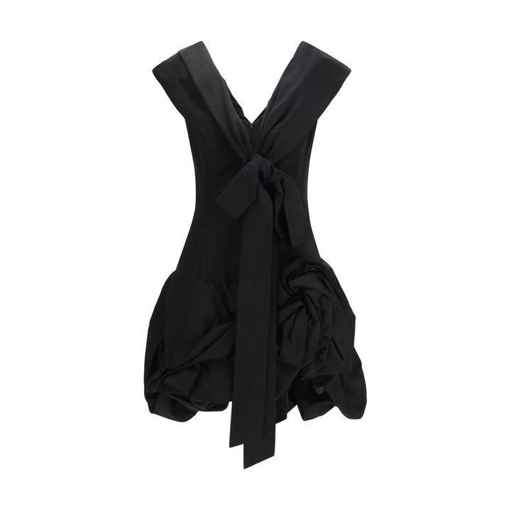 Magda Butrym Black Cotton Cocktail Dress