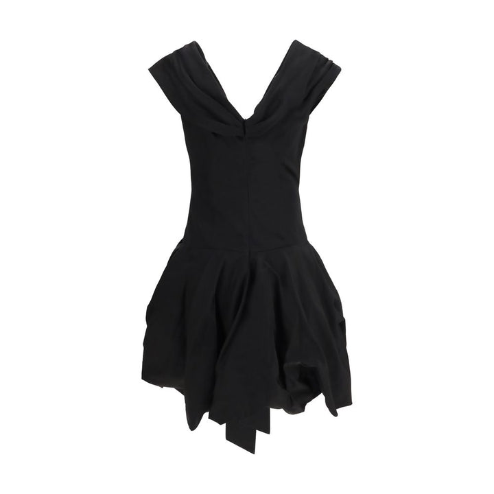 Magda Butrym Black Cotton Cocktail Dress
