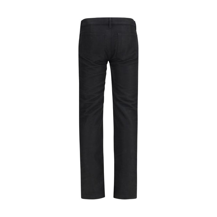 Rick Owens Black Wool Oves Aries Straight-Leg Jeans