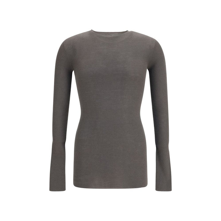 Rick Owens Gray Wool Oves Aries Sweatshirt