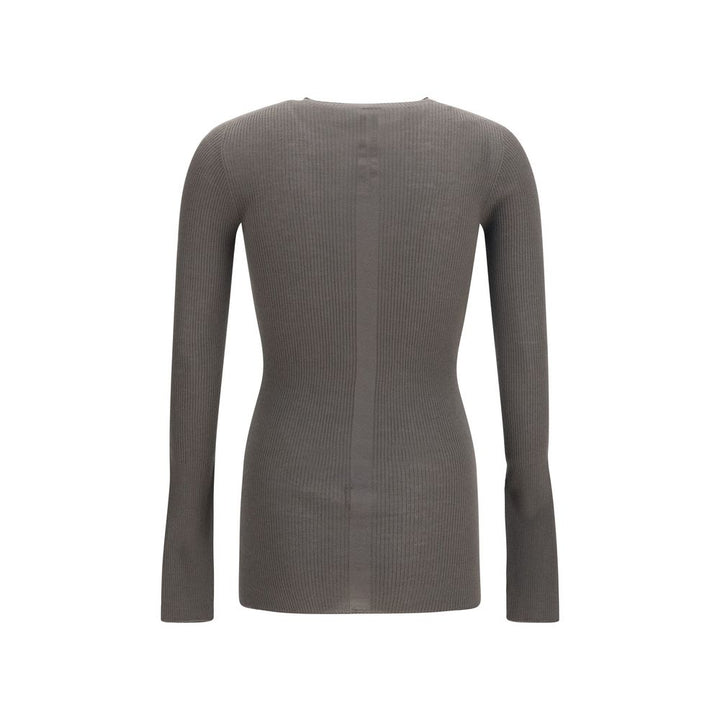 Rick Owens Gray Wool Oves Aries Sweatshirt