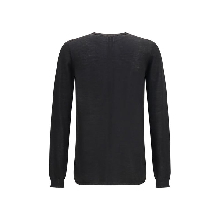 Rick Owens Black Wool Oves Aries Sweatshirt