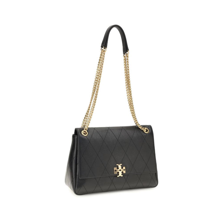 Tory Burch Black Calf Leather Bos Taurus Shoulder Bag