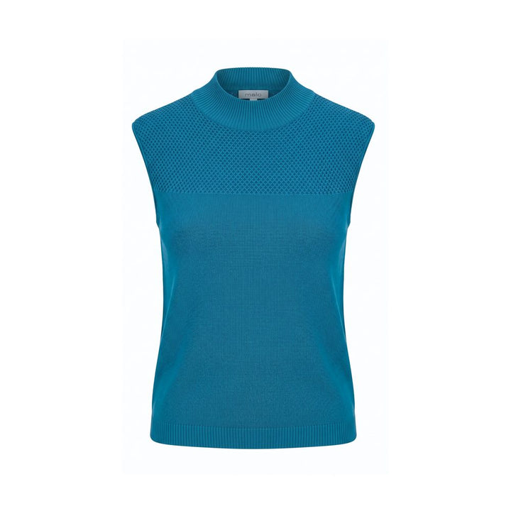 Malo Blue Silk Women Sweater