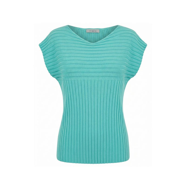 Malo Light Blue Cotton Women Sweater