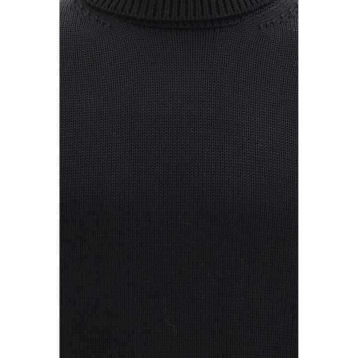 Roberto Collina Black Wool Oves Aries Turtleneck