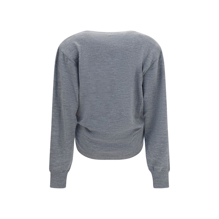 Magda Butrym Gray Wool Oves Aries Sportswear