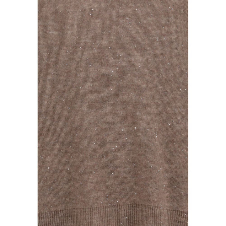 Fabiana Filippi Brown Wool Oves Aries Sweatshirt