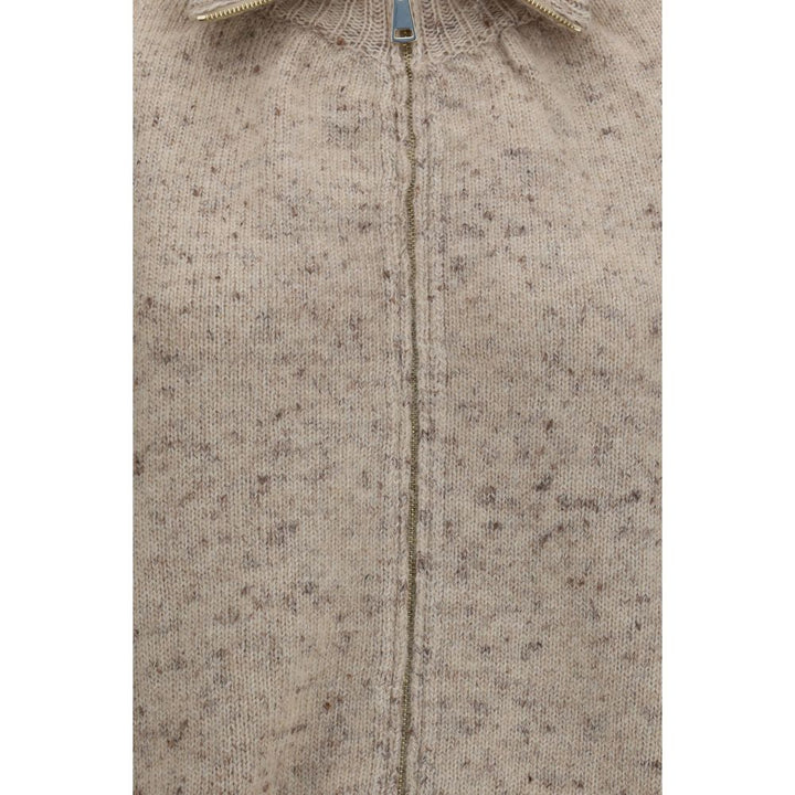 Fabiana Filippi Beige Wool Oves Aries Bomber
