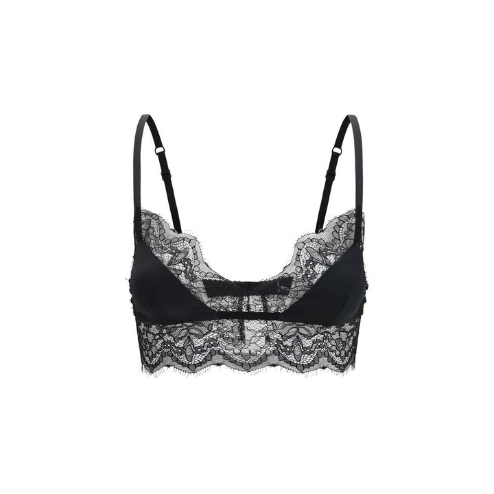 Dolce & Gabbana Black Silk Bra