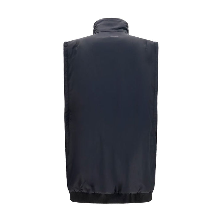 MM6 Black Polyamide Sleeveless Jacket