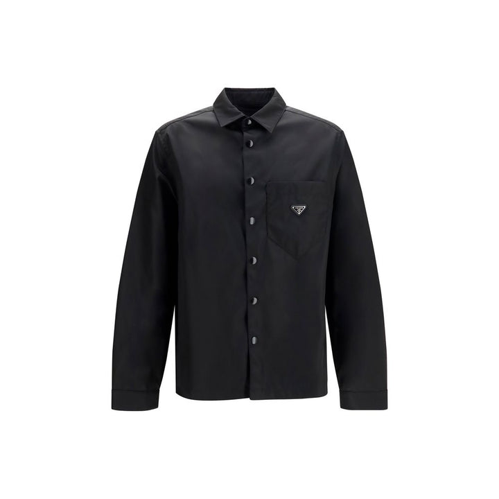 Prada Black Recycled Polyamide Dress Shirt