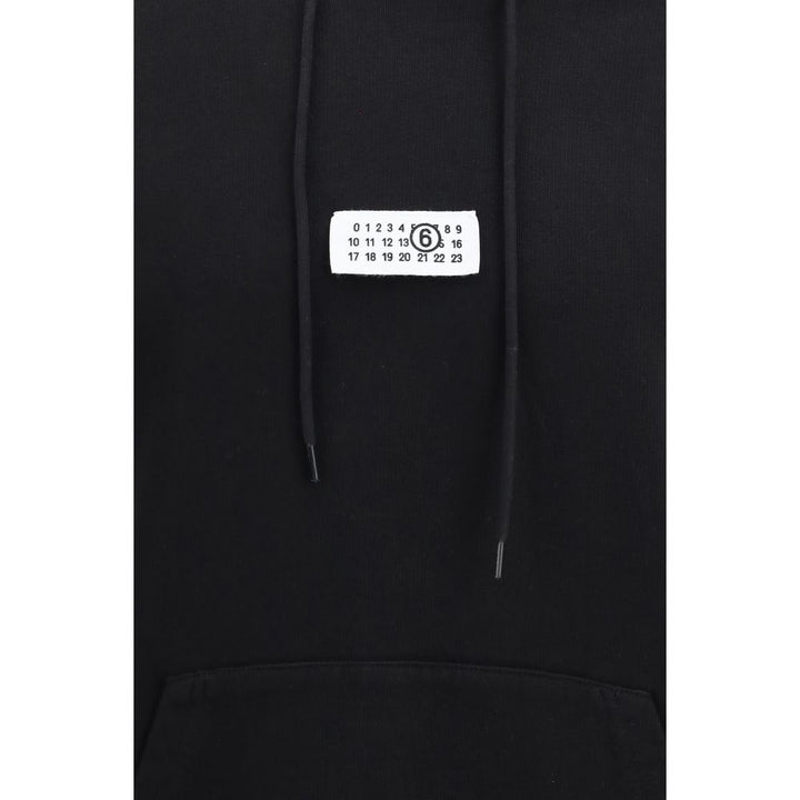 MM6 Black Cotton Sweatshirt