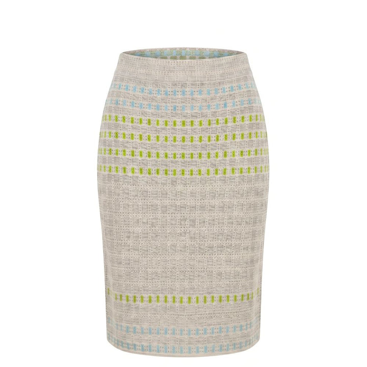 Malo Grey Silk Women Skirt