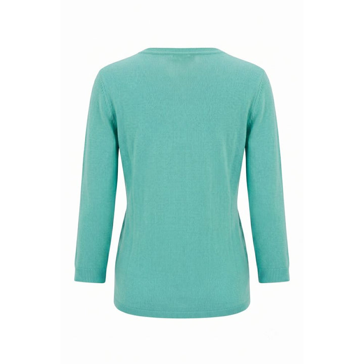 Malo Blue Cotton Women Sweater