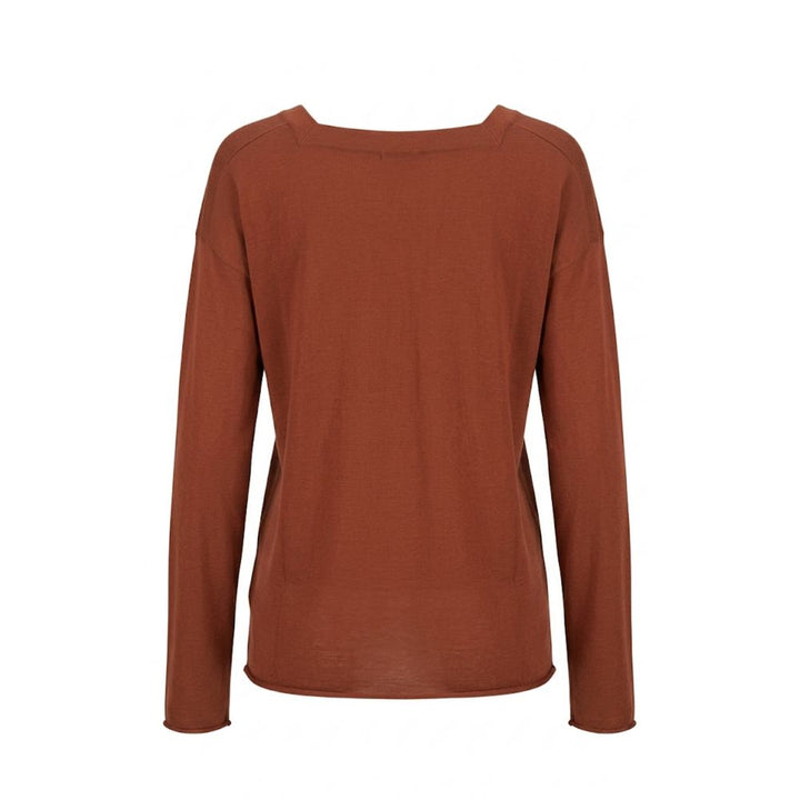 Malo Brown Cotton Women's Sweater
