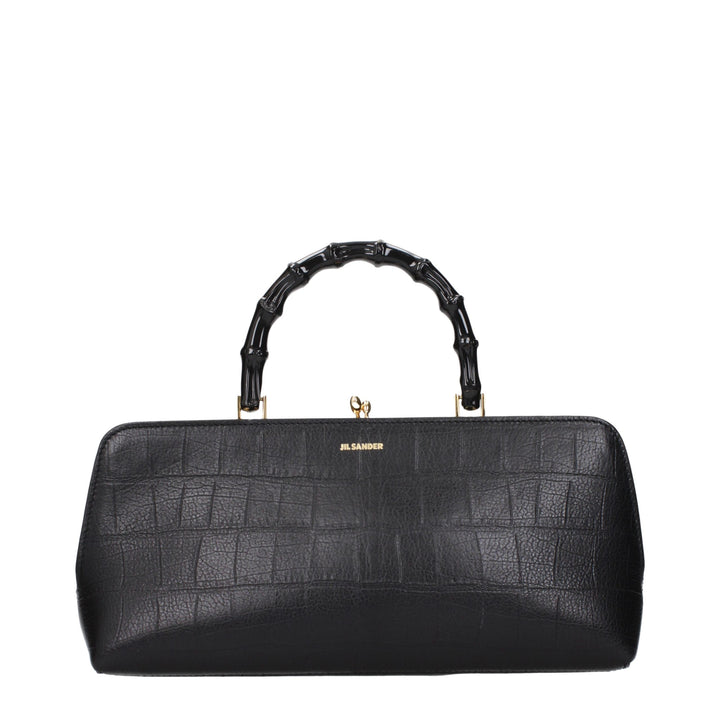 Jil Sander Black Leather Handbag