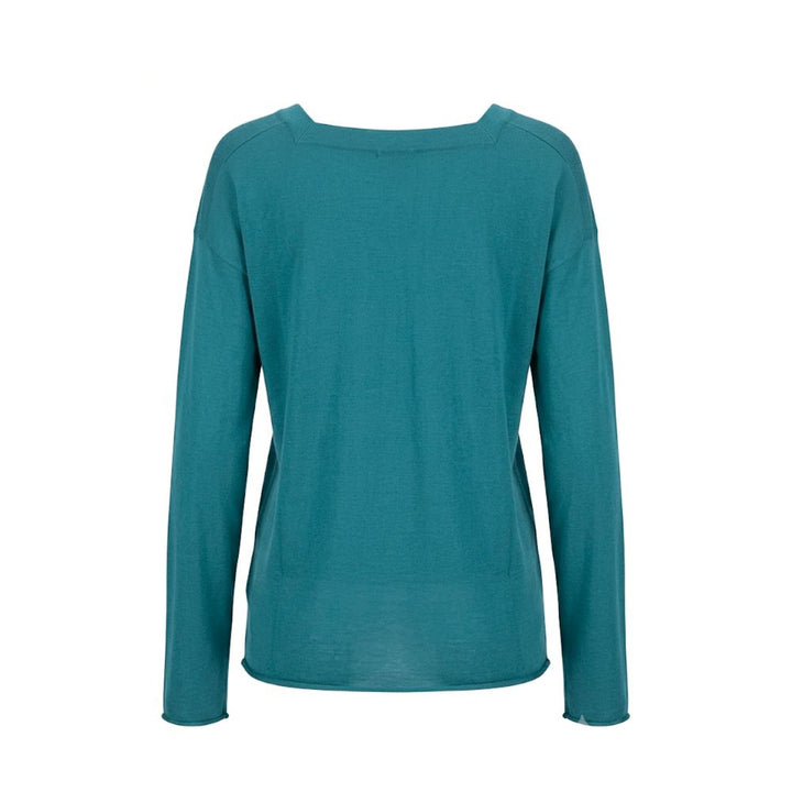 Malo Blue Cotton Women's Sweater