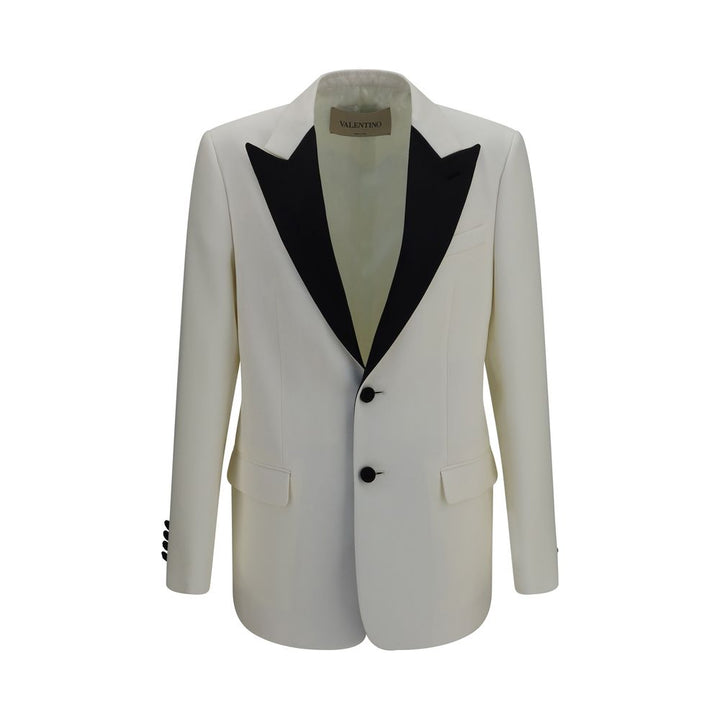 Valentino Garavani White Wool Oves Aries Blazer
