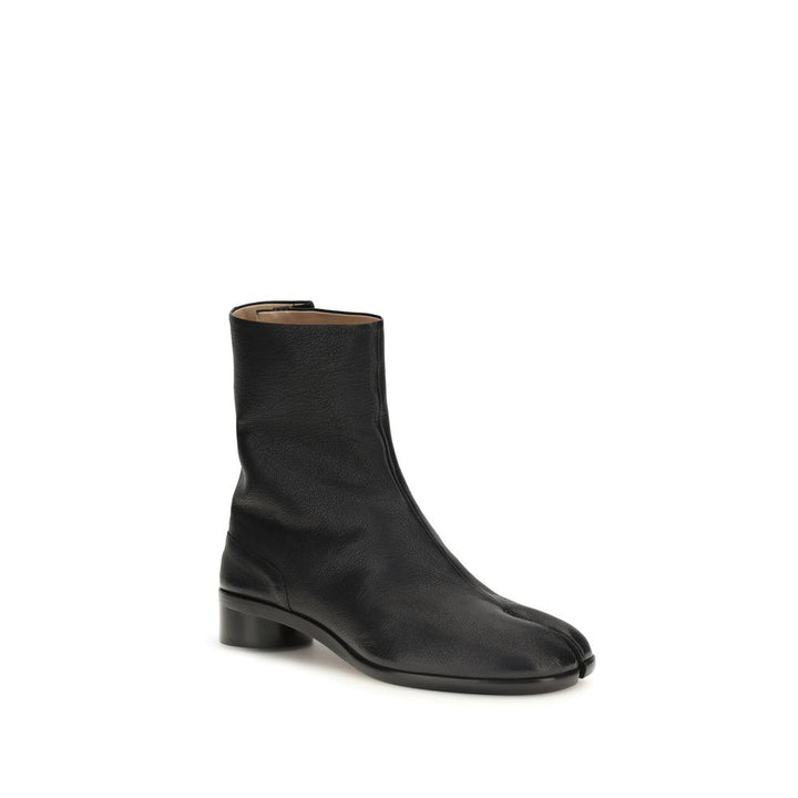 Maison Margiela Black Calf Leather Bos Taurus Ankle Boots