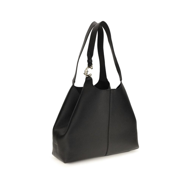 Coccinelle Black Calf Leather Bos Taurus Shoulder Bag