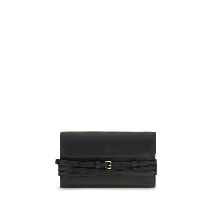 Moschino Black Goatskin Shoulder Bag