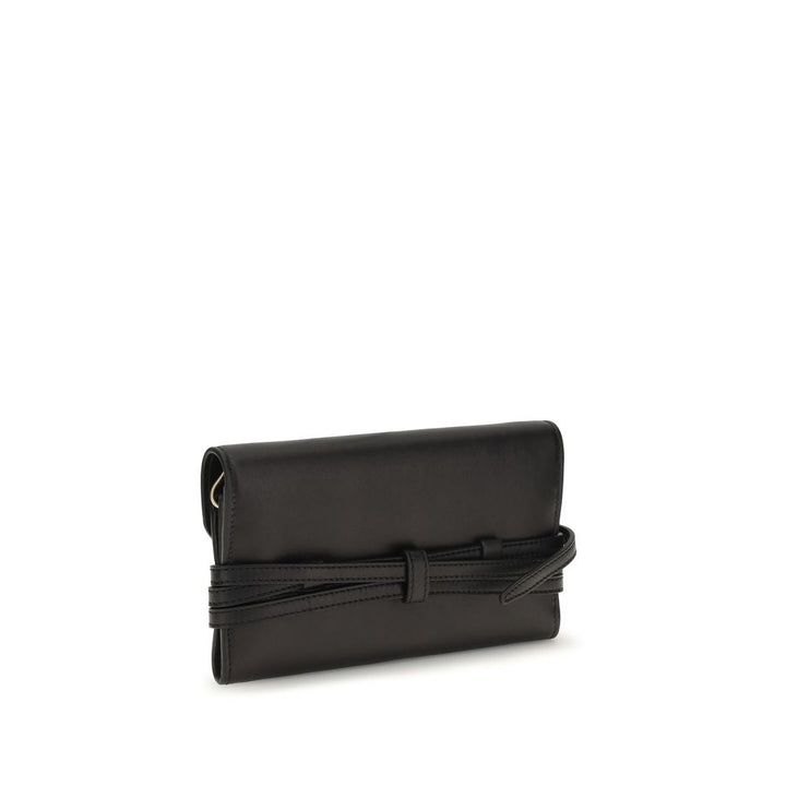 Moschino Black Goatskin Shoulder Bag